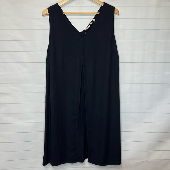 Soft Surrounding - V Cut Black Dress - Large - Picture 1 of 9